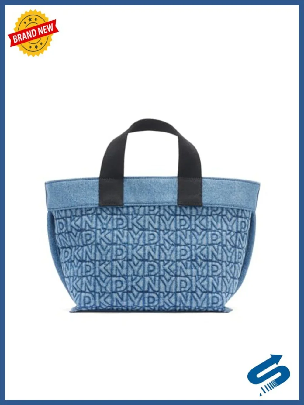 DKNY Brady Crossbody Bag Cotton Satchel Adjustable Strap Zipper Closure